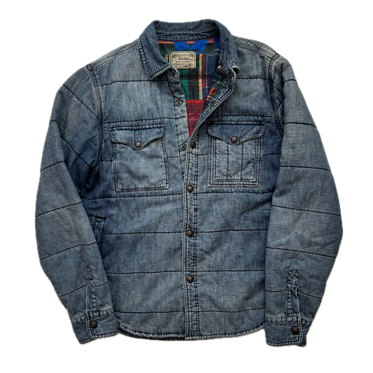 Polo Ralph Lauren Denim Aztec Quilt Lined Over Shirt Indigo (Cotton) - M