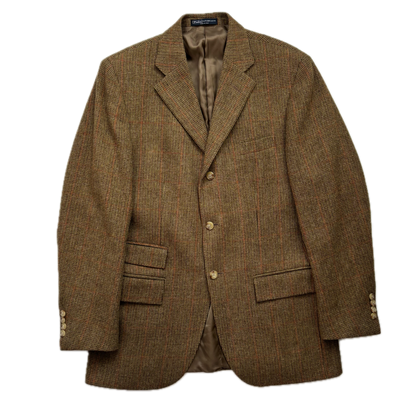 Polo Ralph Lauren Brown Tweed Donegal Blazer (Wool) - 40R