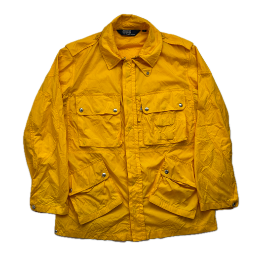 Polo Ralph Lauren Yellow Combat Jacket Tropical Military Parka - L