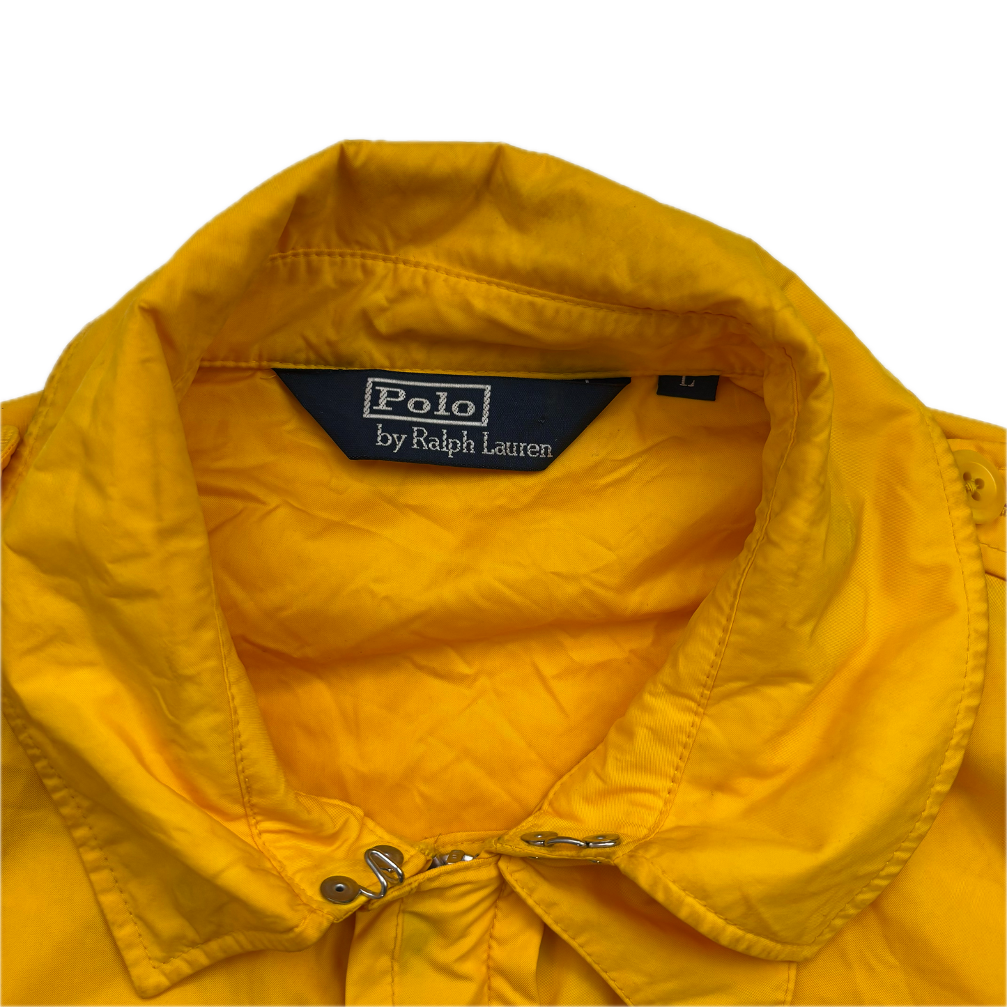 Polo Ralph Lauren Yellow Combat Jacket Tropical Military Parka - L