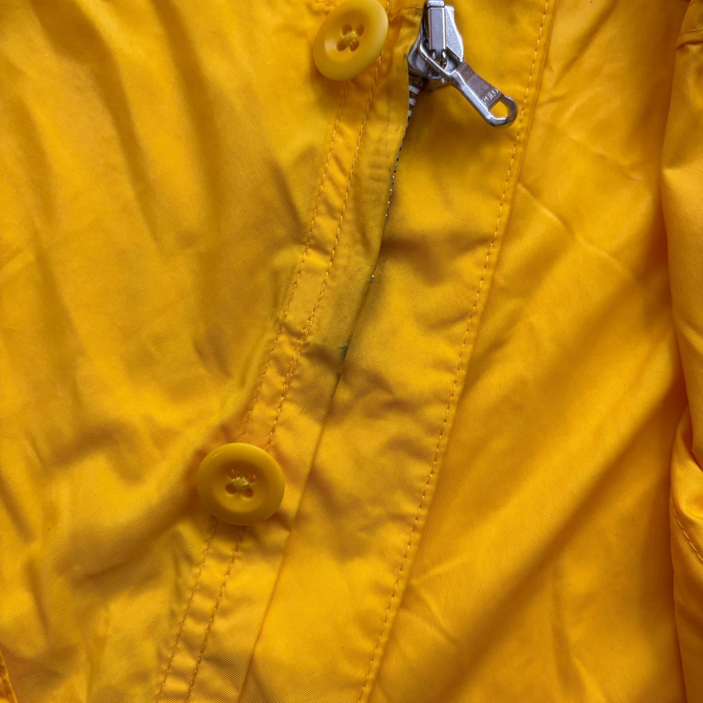 Polo Ralph Lauren Yellow Combat Jacket Tropical Military Parka - L
