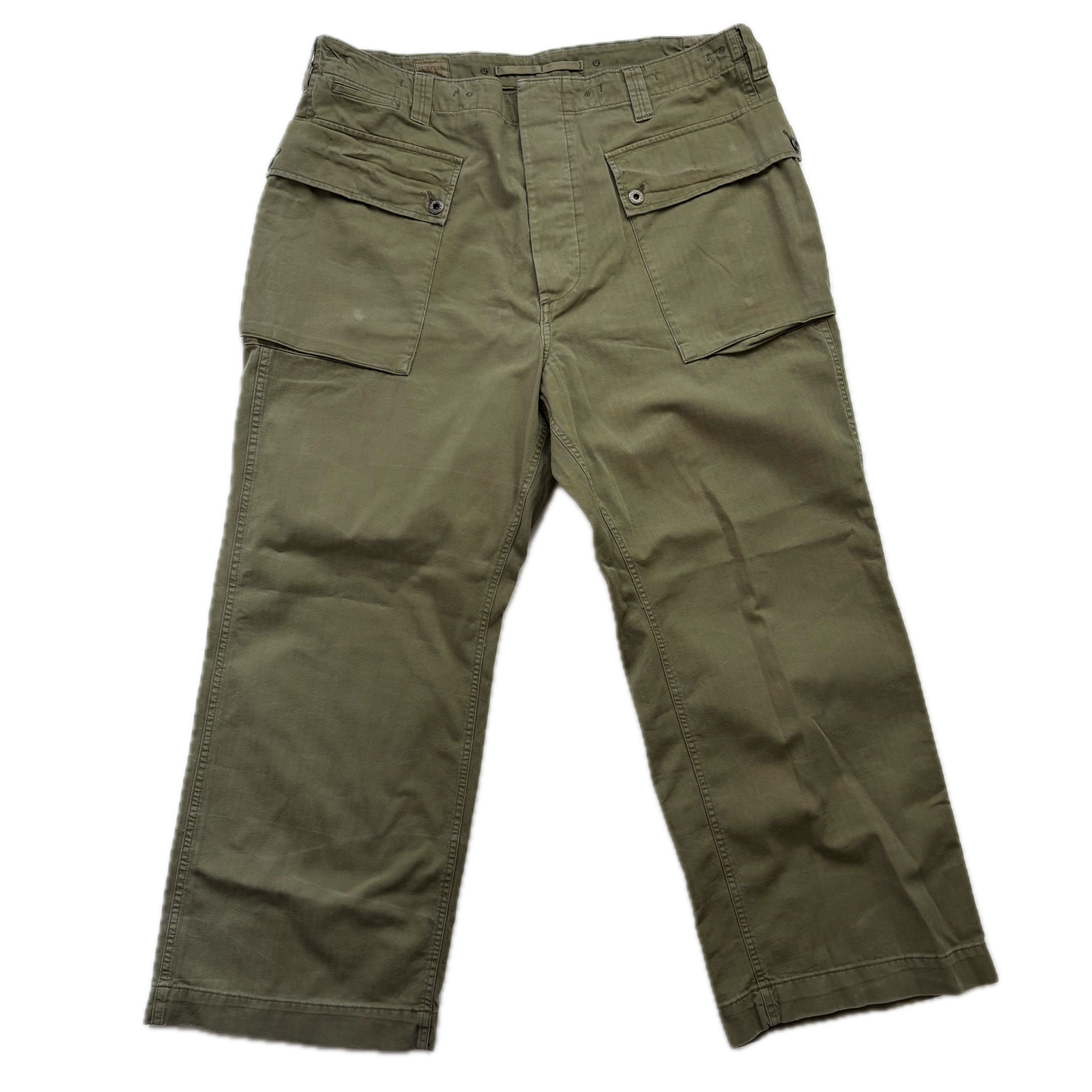Polo Ralph Lauren Green Field Cargo Trouser Military Utility Pants Relaxed Fit - 38x32