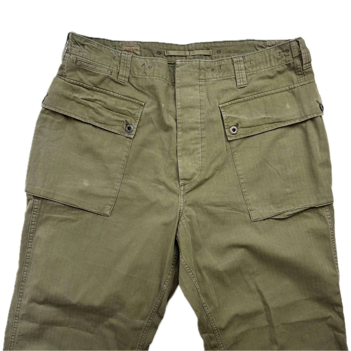 Polo Ralph Lauren Green Field Cargo Trouser Military Utility Pants Relaxed Fit - 38x32