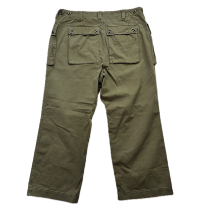 Polo Ralph Lauren Green Field Cargo Trouser Military Utility Pants Relaxed Fit - 38x32