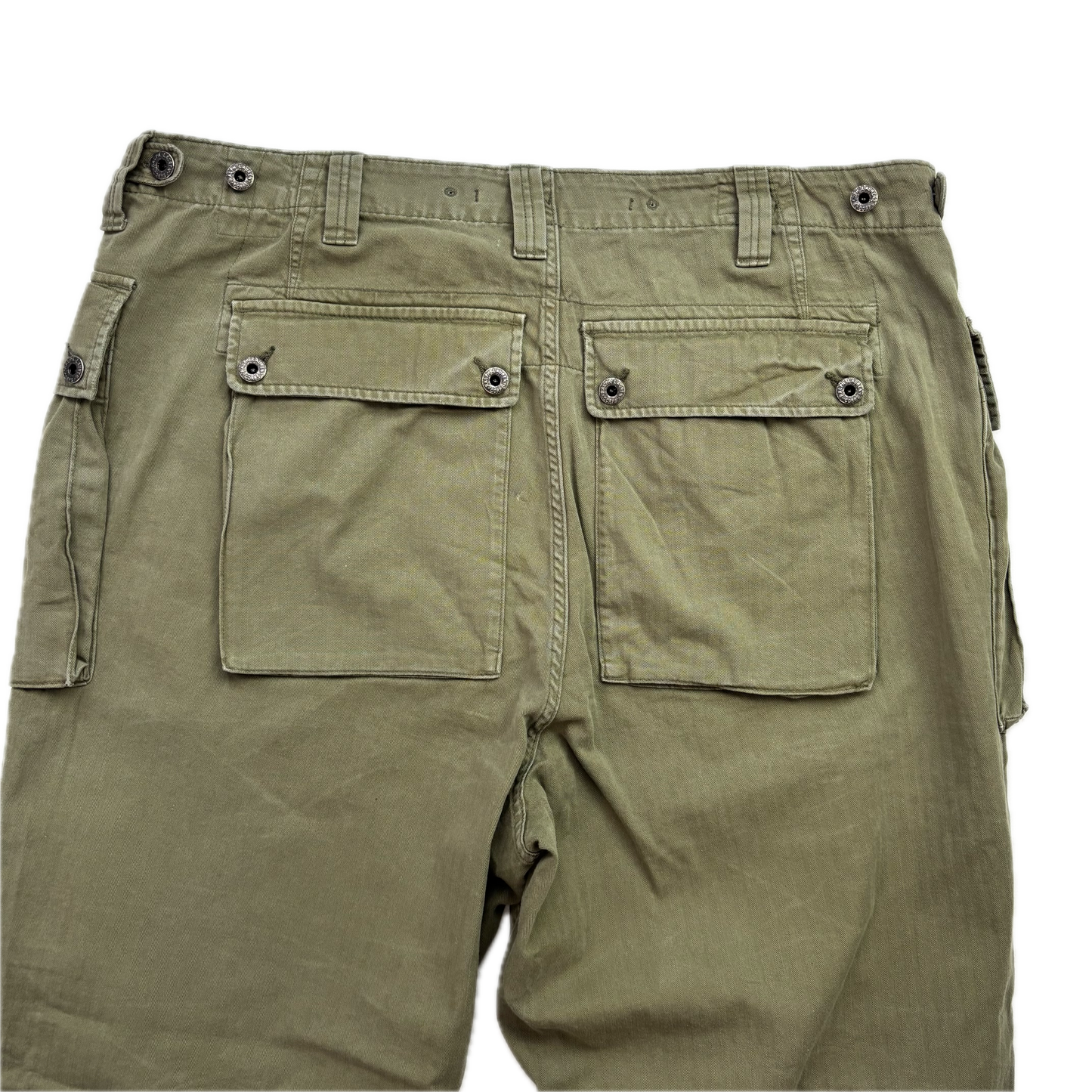 Polo Ralph Lauren Green Field Cargo Trouser Military Utility Pants Relaxed Fit - 38x32