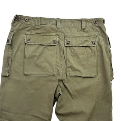 Polo Ralph Lauren Green Field Cargo Trouser Military Utility Pants Relaxed Fit - 38x32
