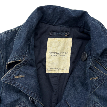Denim & Supply Denim Pea Coat Double Breast Jacket - S