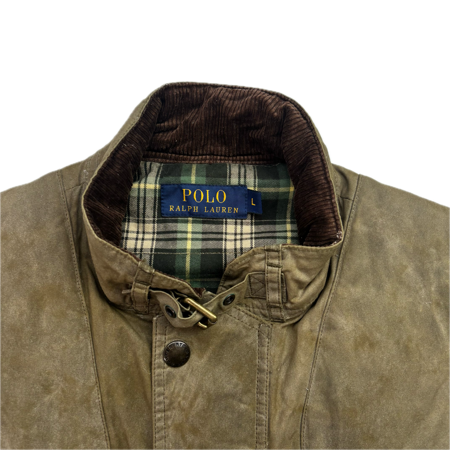 Polo Ralph Lauren Waxed Oil Cloth Utility Hunting Vest - L