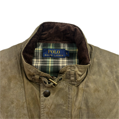Polo Ralph Lauren Waxed Oil Cloth Utility Hunting Vest - L