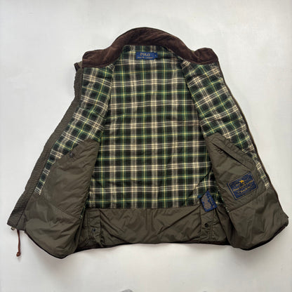 Polo Ralph Lauren Waxed Oil Cloth Utility Hunting Vest - L