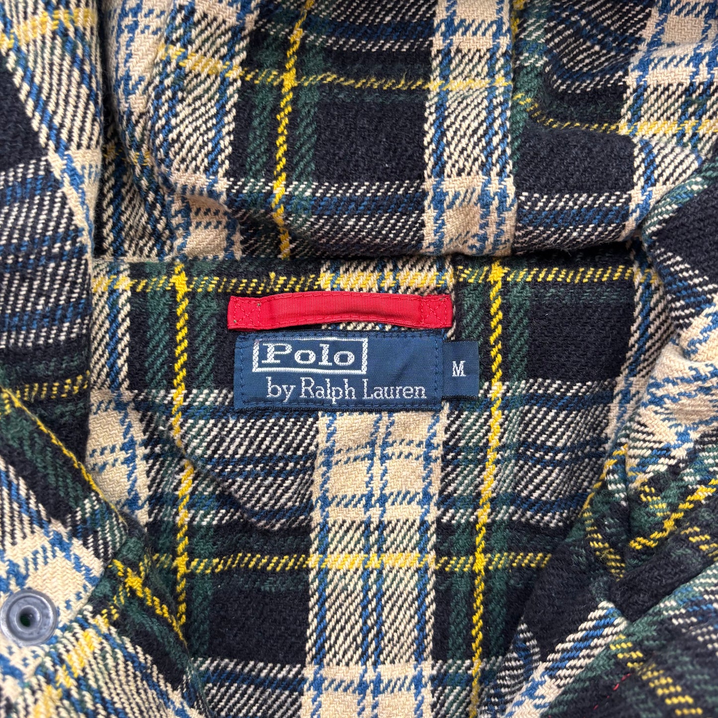Polo Ralph Lauren Red Green Mountain Parka Lined Jacket Hooded - M
