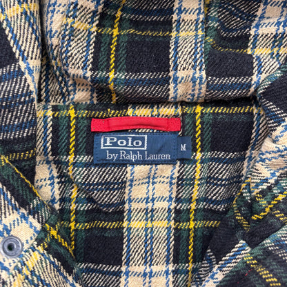 Polo Ralph Lauren Red Green Mountain Parka Lined Jacket Hooded - M