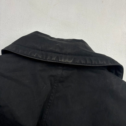 Polo Ralph Lauren Black Double Breasted Rain Mac Coat Trench - L