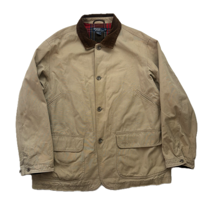 Polo Ralph Lauren Beige Barn Jacket Plaid Lined - L