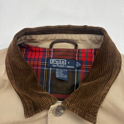 Polo Ralph Lauren Beige Barn Jacket Plaid Lined - L
