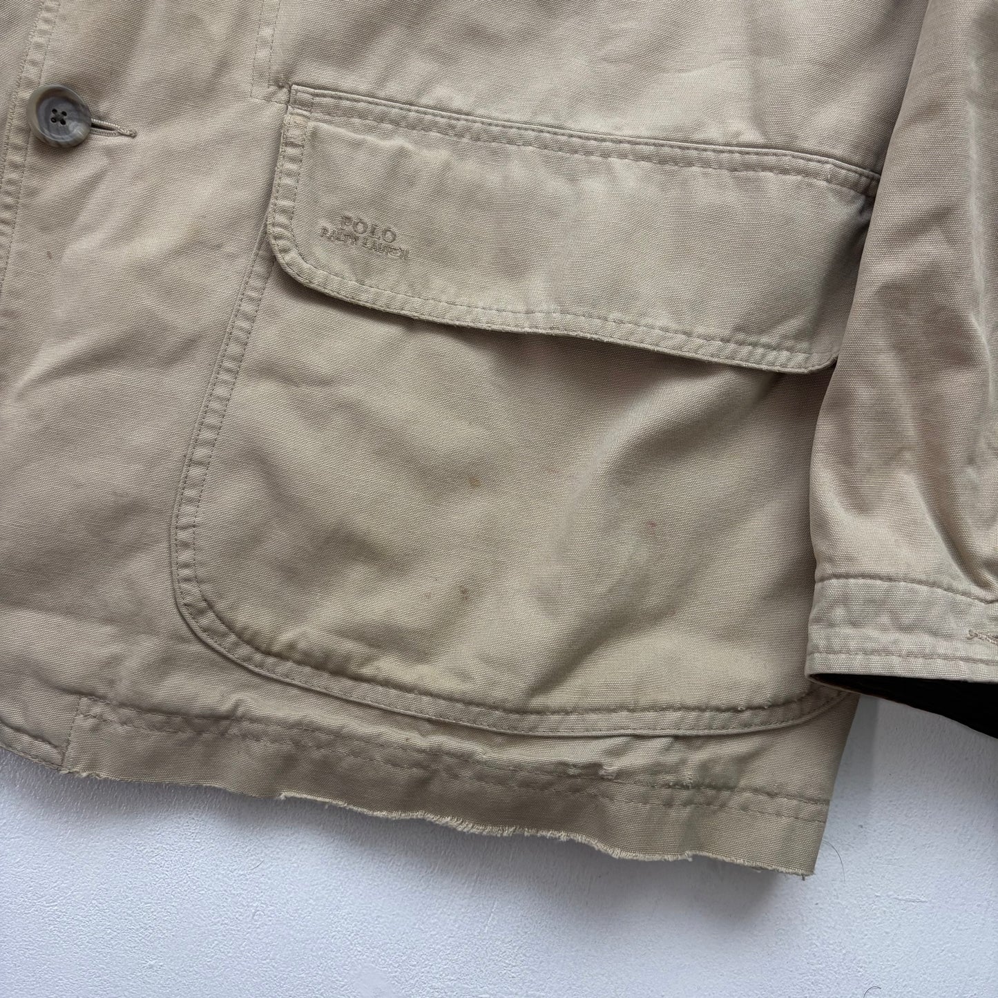 Polo Ralph Lauren Beige Barn Jacket Plaid Lined - L