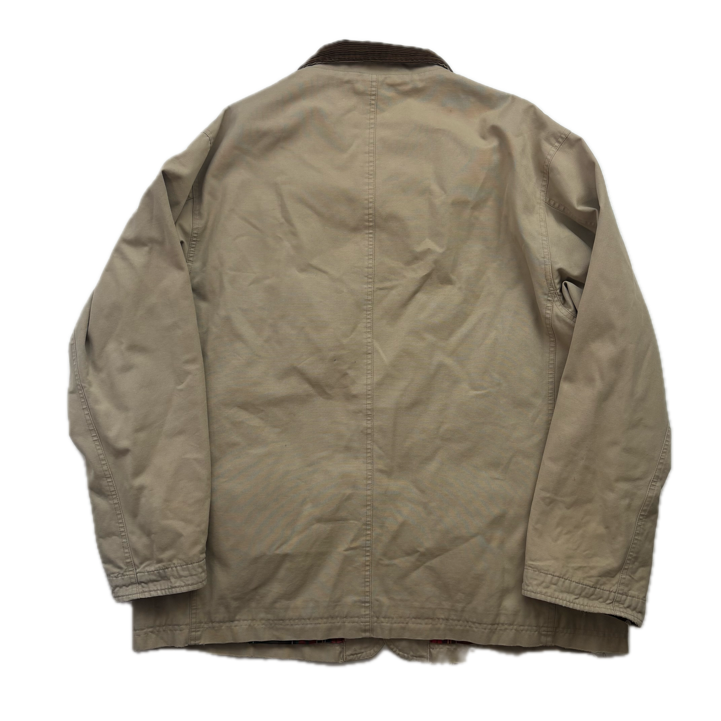Polo Ralph Lauren Beige Barn Jacket Plaid Lined - L
