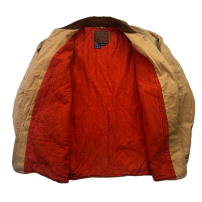 Polo Ralph Lauren Sportsman Tan Barn Jacket Quilt Lined - L