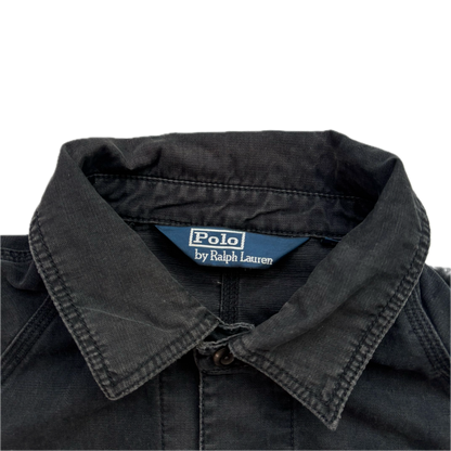 Polo Ralph Lauren Distressed Black Denim Chore Jacket - XL