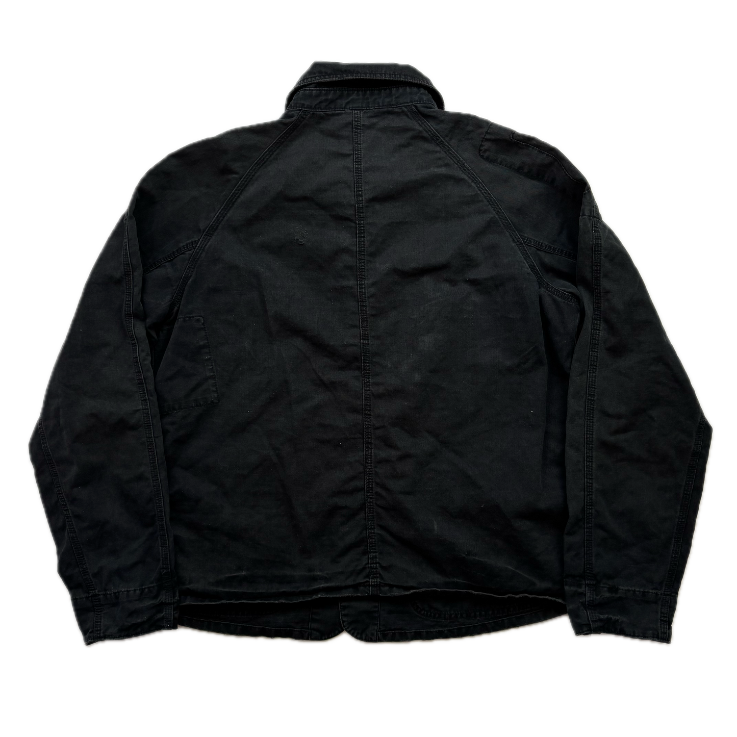 Polo Ralph Lauren Distressed Black Denim Chore Jacket - XL