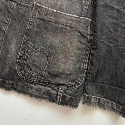 Polo Ralph Lauren Distressed Denim Sports Coat Patchwork Jacket - XL