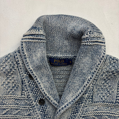 Polo Ralph Lauren Arran Knit Cardigan Faded Blue Indigo (Cotton) - S