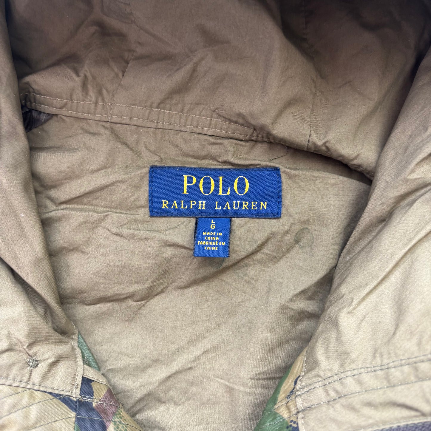 Polo Ralph Lauren Camo Utility Parka Oxford Anorak Jacket (Nylon) - L