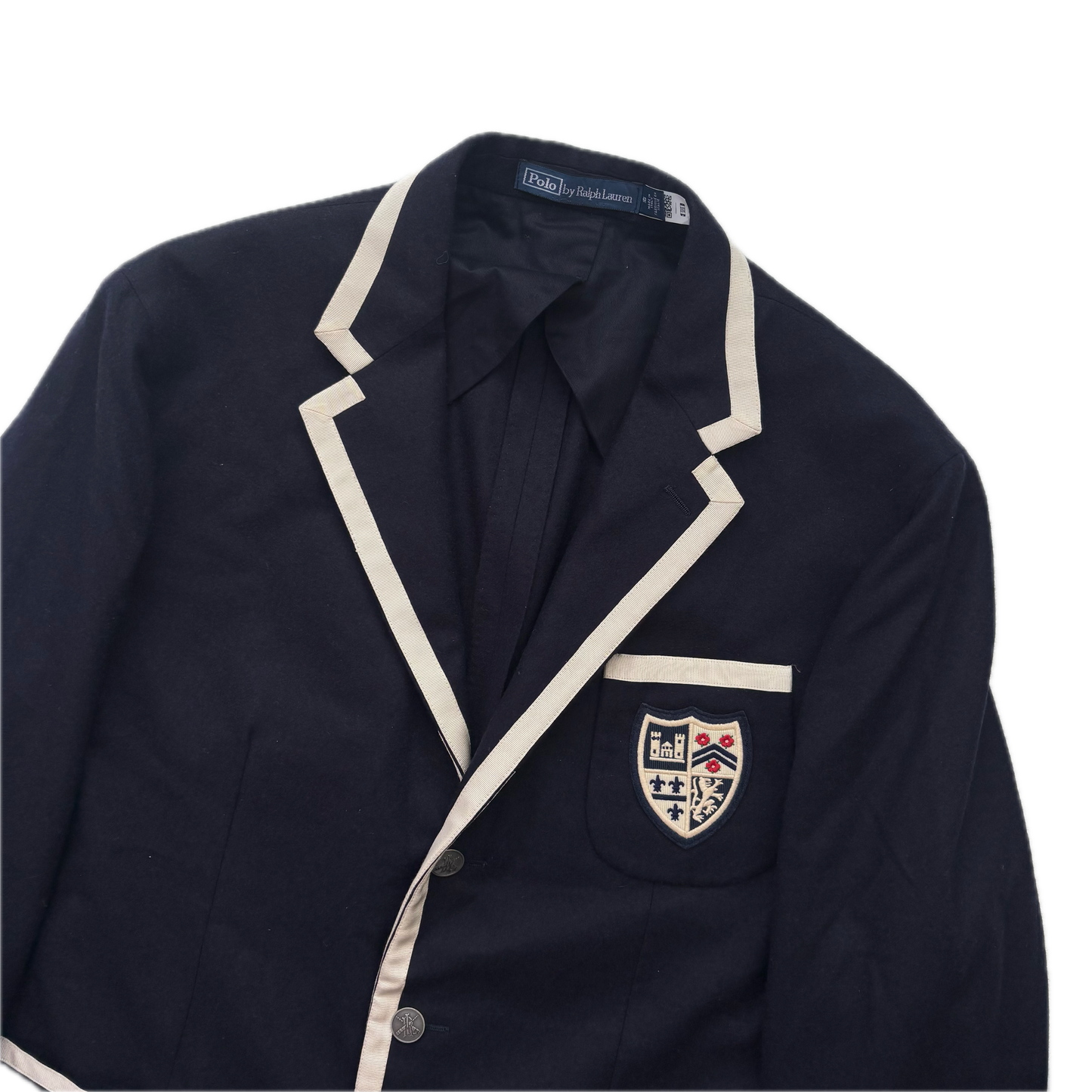Polo Ralph Lauren Navy Crest Rowing Sports Jacket Blazer (Wool) - 46R