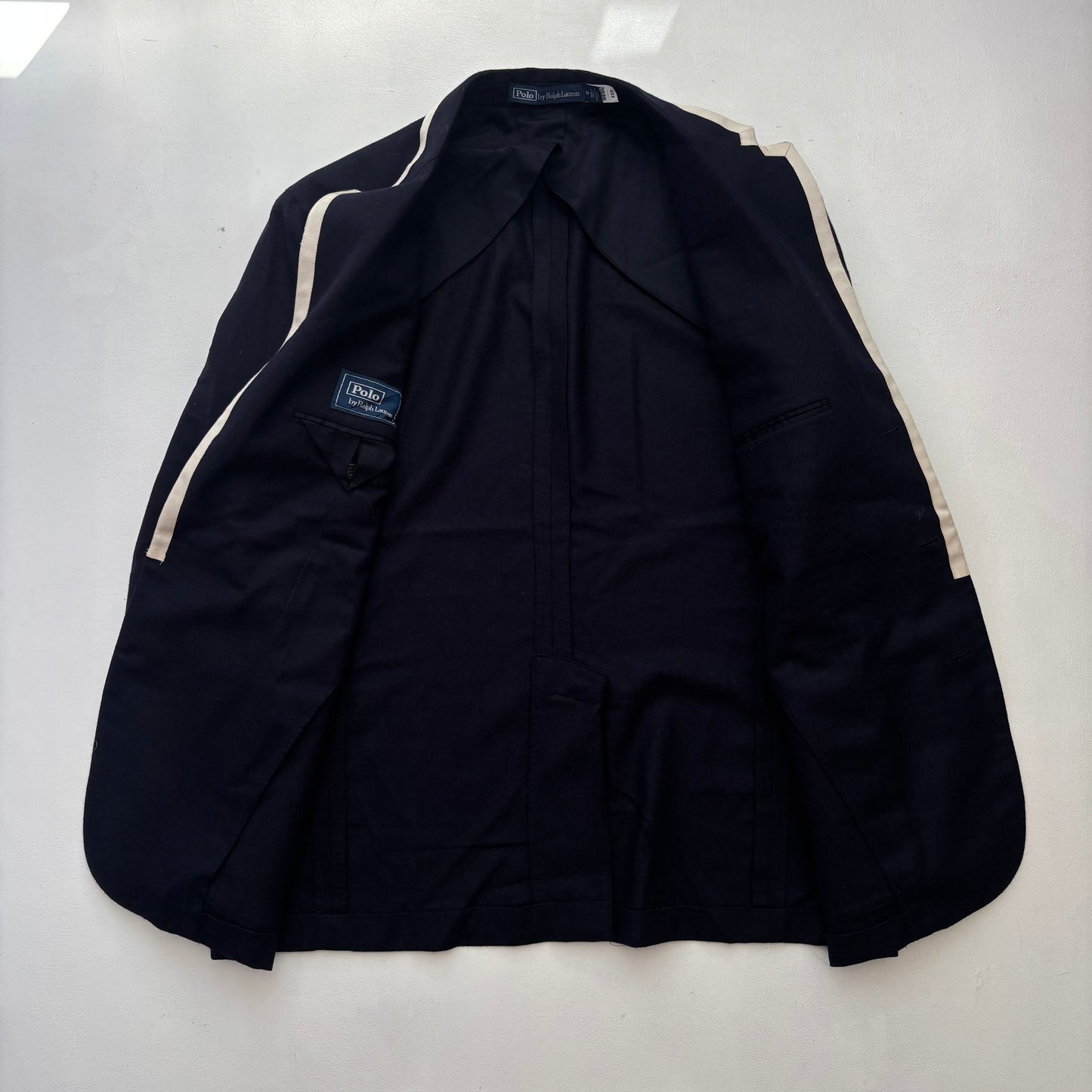 Polo Ralph Lauren Navy Crest Rowing Sports Jacket Blazer (Wool) - 46R
