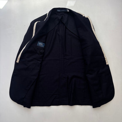 Polo Ralph Lauren Navy Crest Rowing Sports Jacket Blazer (Wool) - 46R
