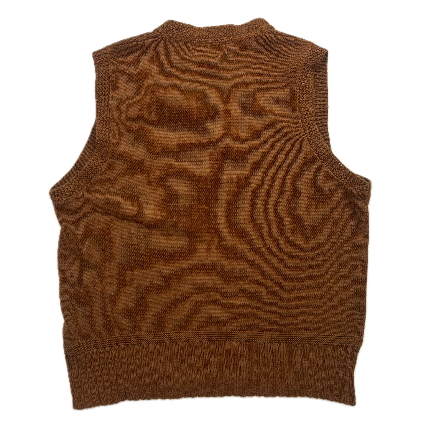 RRL Rust Sweater Vest Tank Top (Linen Cotton) - L