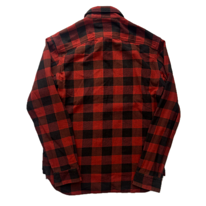 RRL Red Black Buffalo Plaid Work Shirt (Cotton) - M