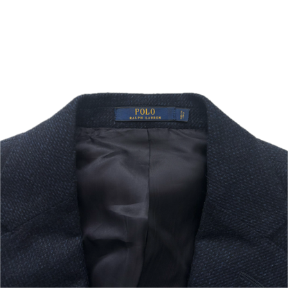 Polo Ralph Lauren Navy Blue Tweed Blazer Sports Coat (Lambswool) - 36S