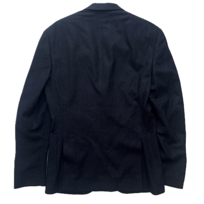 Polo Ralph Lauren Navy Blue Tweed Blazer Sports Coat (Lambswool) - 36S