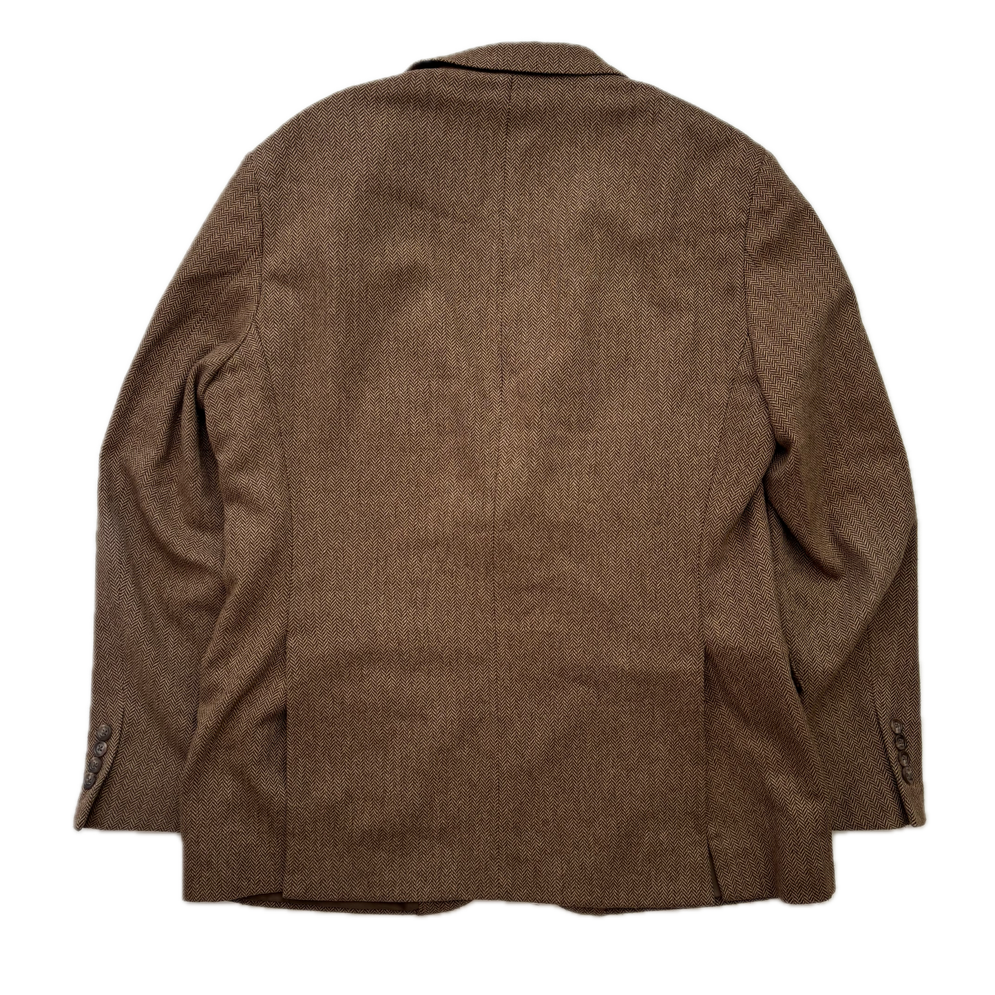Polo Ralph Lauren Brown Herringbone Blazer (Wool Polyester Nylon) - 44L