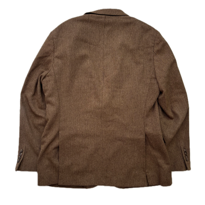 Polo Ralph Lauren Brown Herringbone Blazer (Wool Polyester Nylon) - 44L