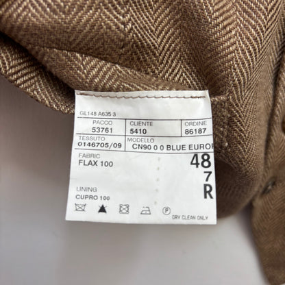 Polo Ralph Lauren Brown Herringbone Waistcoat (Flax) - 38R