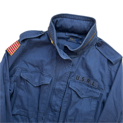 Polo Ralph Lauren Navy Blue Military Army Parka Jacket  - M