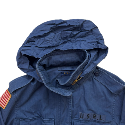Polo Ralph Lauren Navy Blue Military Army Parka Jacket  - M