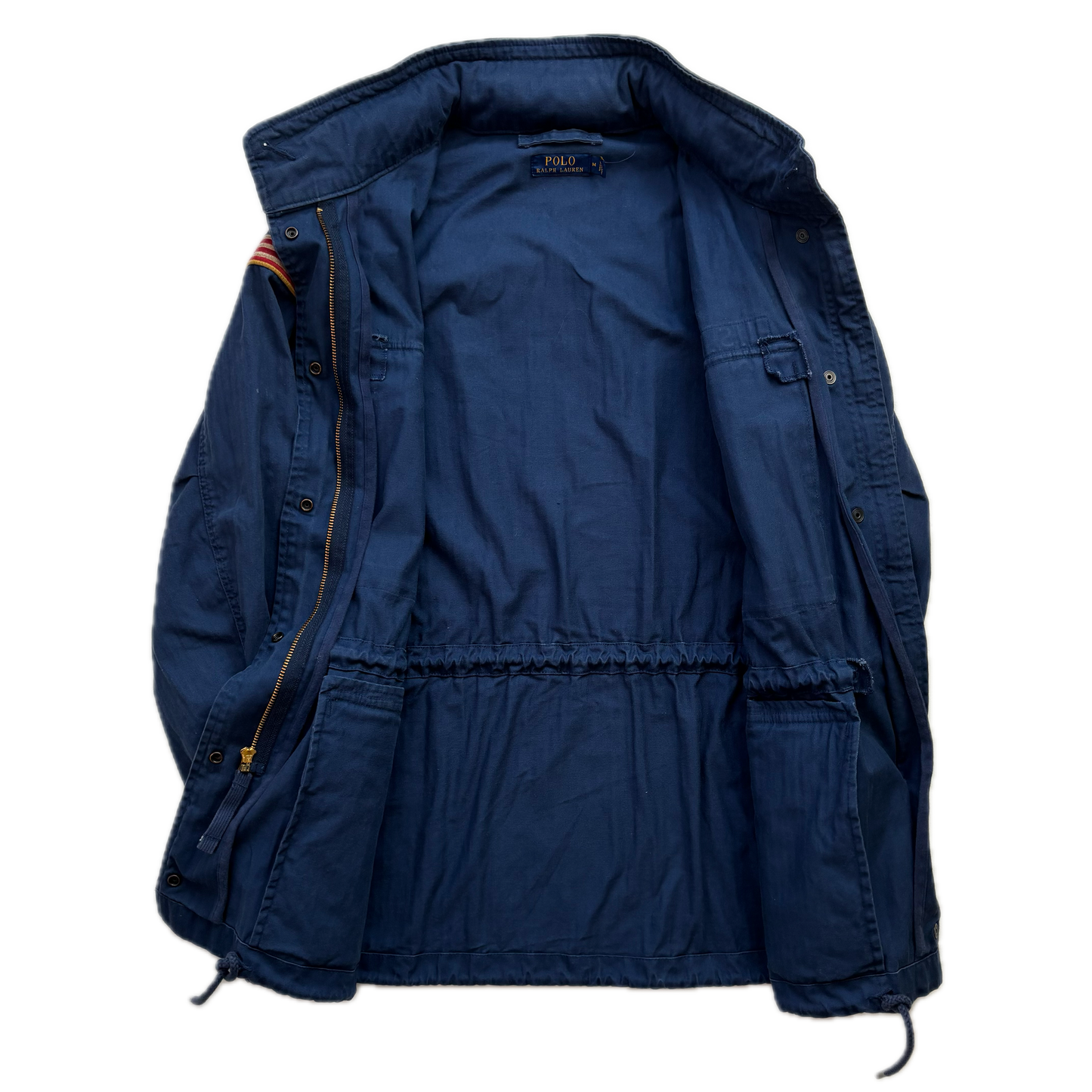 Polo Ralph Lauren Navy Blue Military Army Parka Jacket  - M