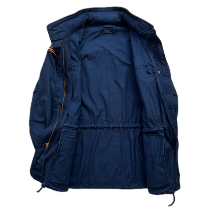 Polo Ralph Lauren Navy Blue Military Army Parka Jacket  - M