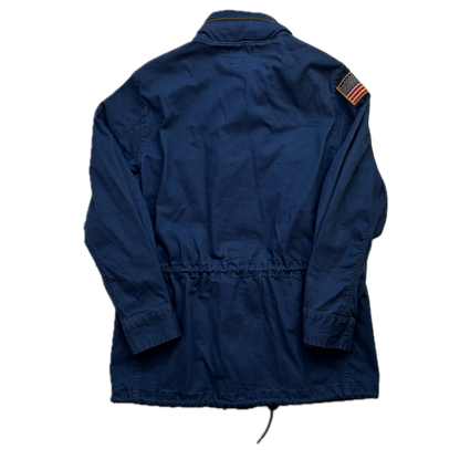 Polo Ralph Lauren Navy Blue Military Army Parka Jacket  - M