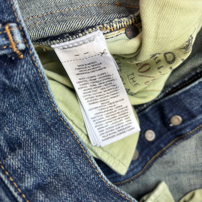 Polo Ralph Lauren Vintage Classic Fit Jeans Mojave Desert Patch Distressed - 40x32