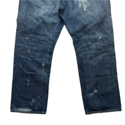 Polo Ralph Lauren Vintage Classic Fit Jeans Mojave Desert Patch Distressed - 40x32