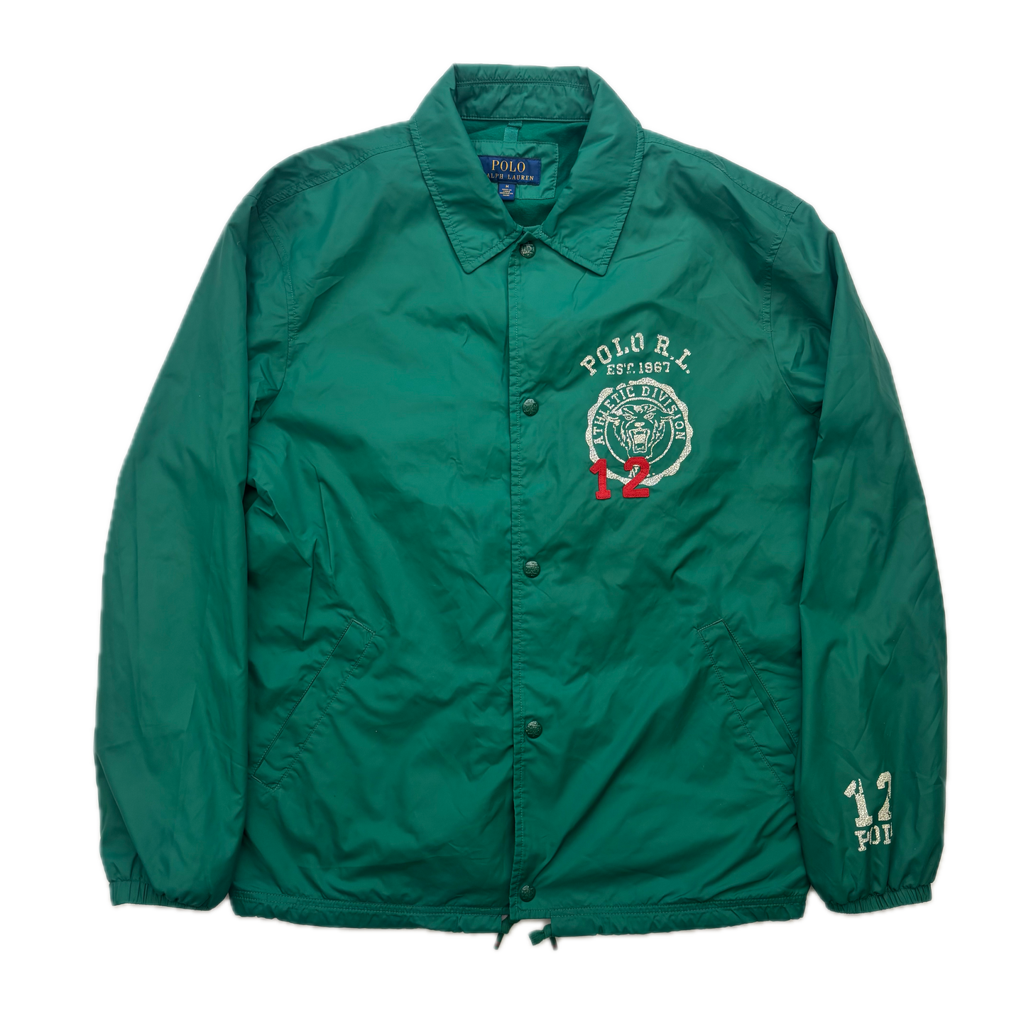 Polo Ralph Lauren Green Polo Boosters Coach Jacket - M