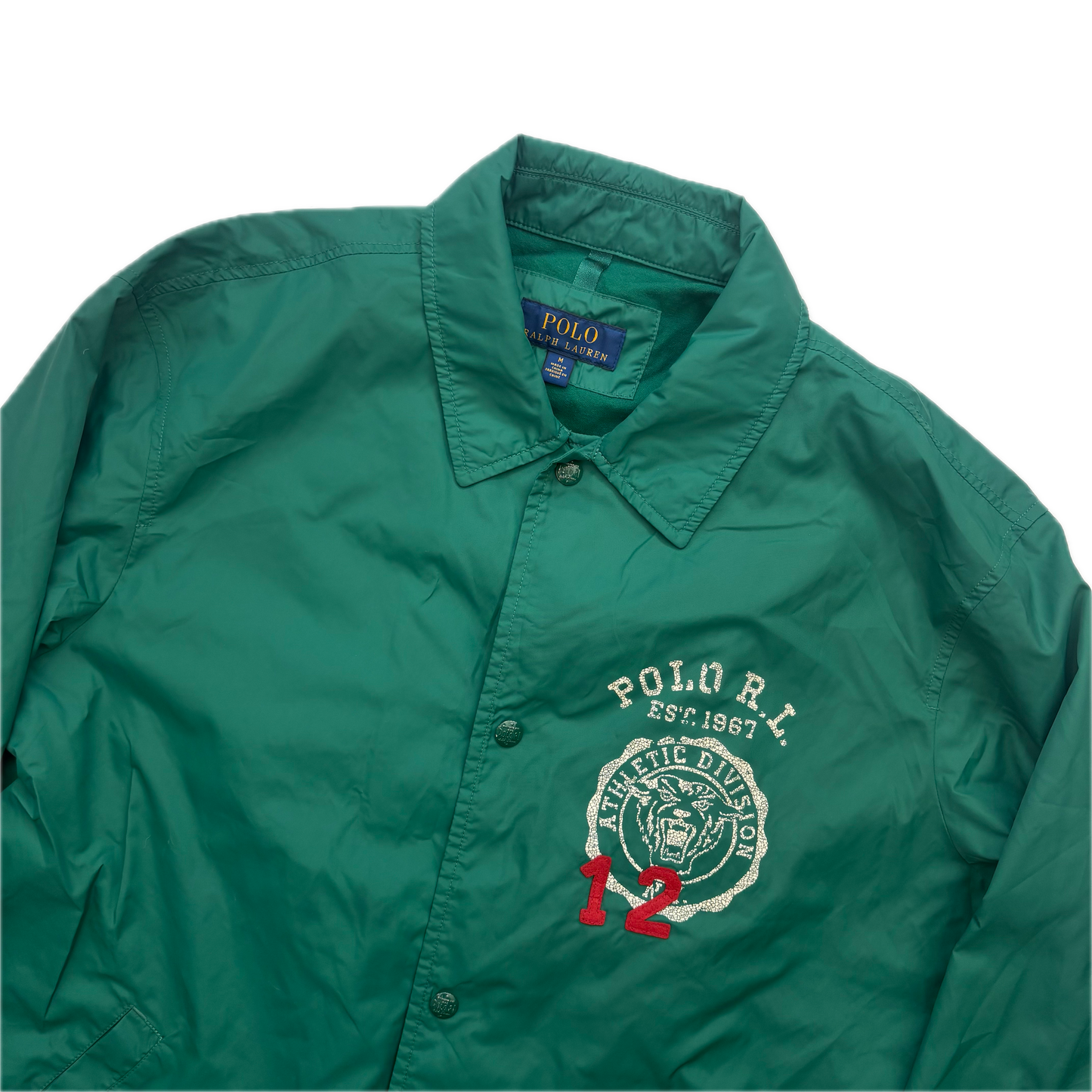 Polo Ralph Lauren Green Polo Boosters Coach Jacket - M