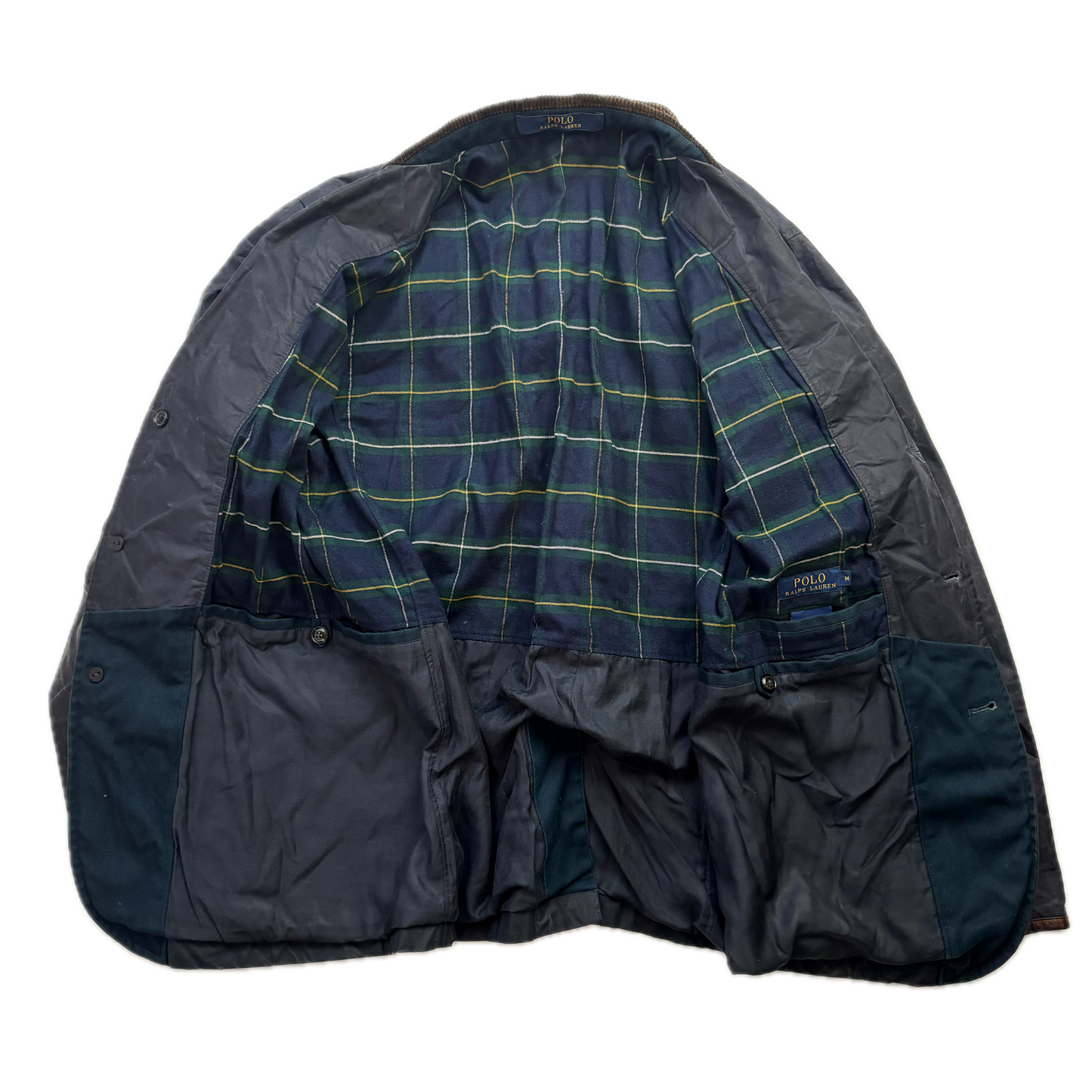 Polo Ralph Lauren Navy Waxed Sports Coat - M
