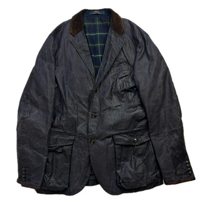 Polo Ralph Lauren Navy Waxed Sports Coat - M