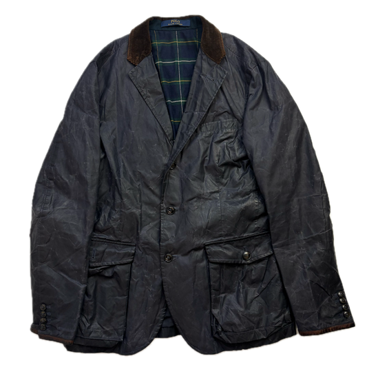 Polo Ralph Lauren Navy Waxed Sports Coat - M