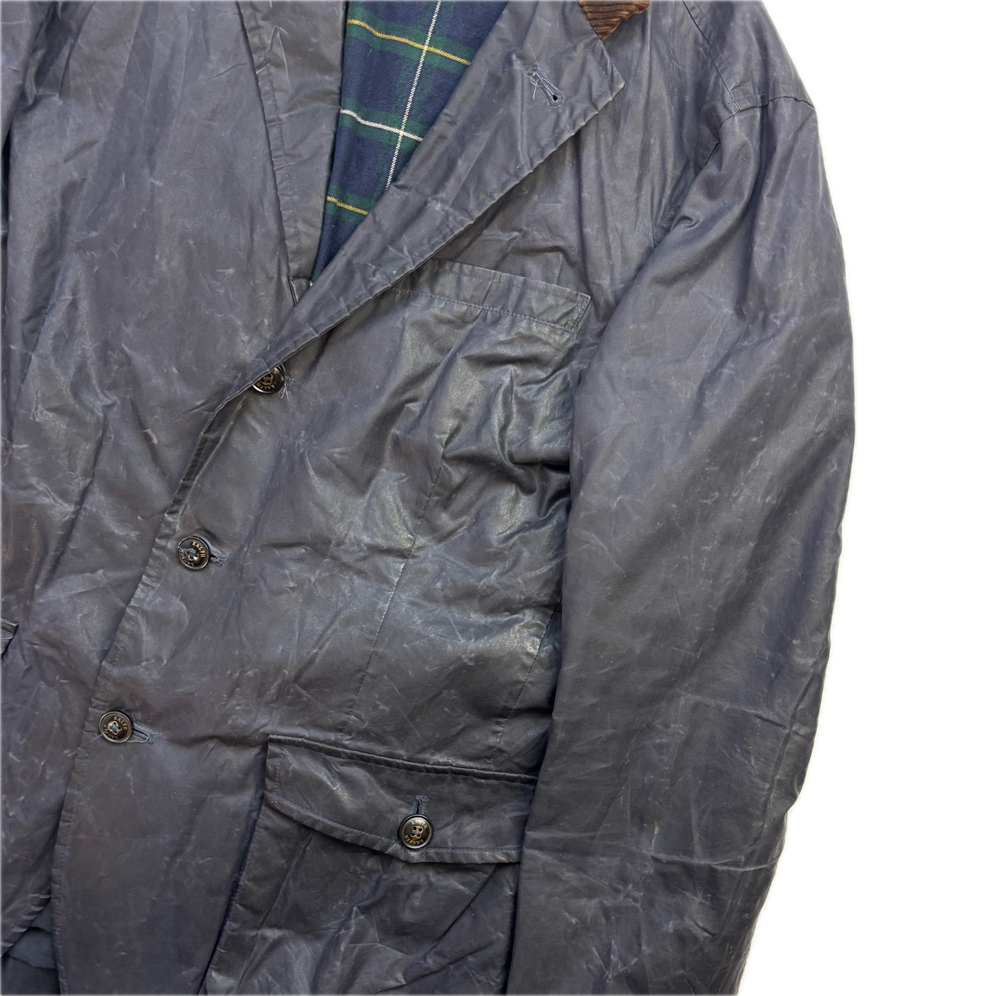 Polo Ralph Lauren Navy Waxed Sports Coat - M